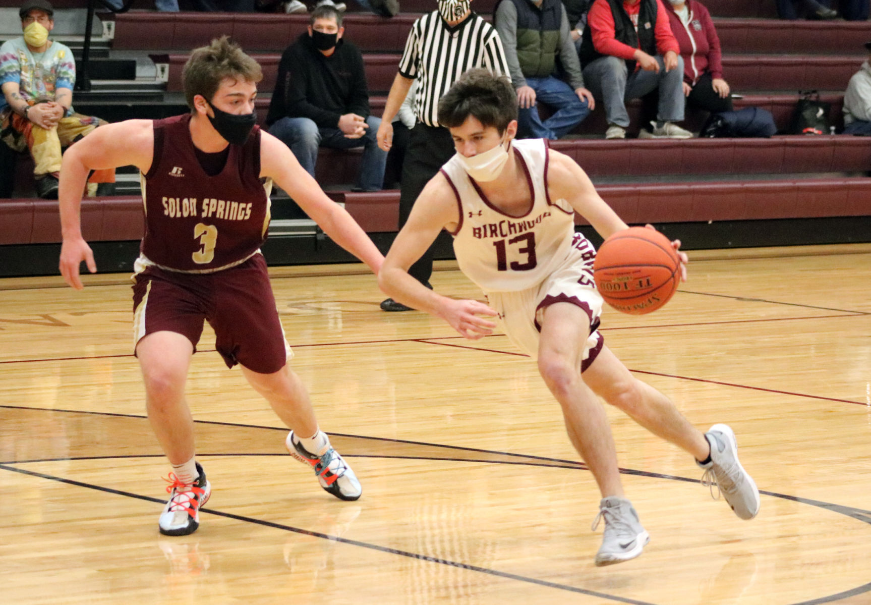Birchwood boys basketball vs. Solon Springs 2-13-21